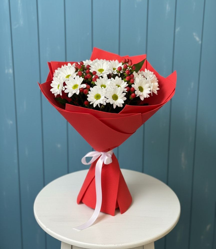 Букет цветов из: Хризантемы в Чапаевском