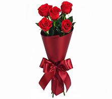 Букет 5 Красных роз Эдлесс Лав в Чапаевском