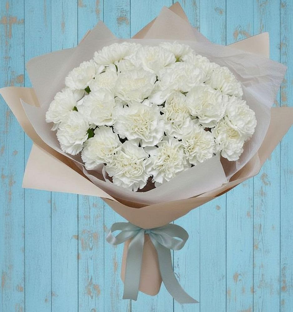 Букет цветов из: Гвоздики в Чапаевском