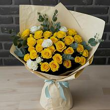 Букет цветов из:  Розы в Чапаевском