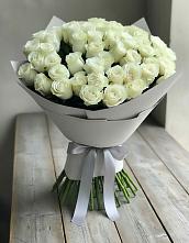 Букет 35 Белых роз в Чапаевском