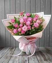 Букет Розовый кустик в Чапаевском