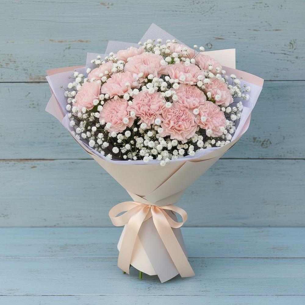 Букет цветов из: Гвоздики в Чапаевском