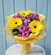 Букет цветов из:  Хризантемы и Герберы в Чапаевском