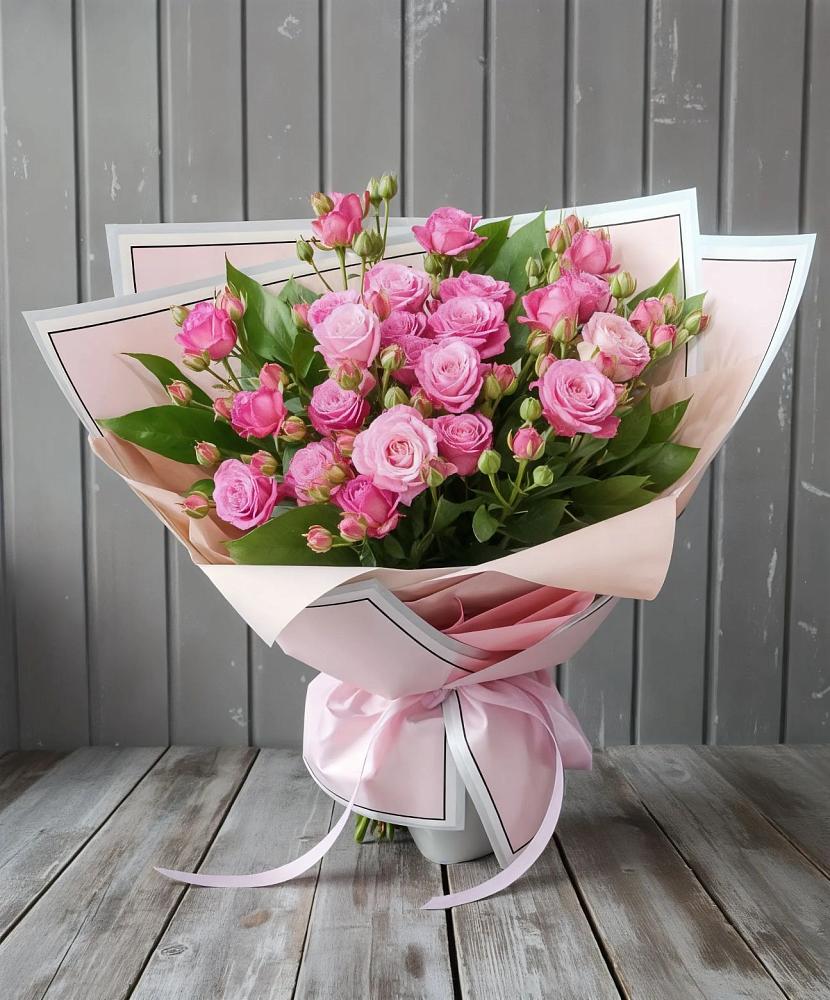 Букет Розовый кустик в Чапаевском