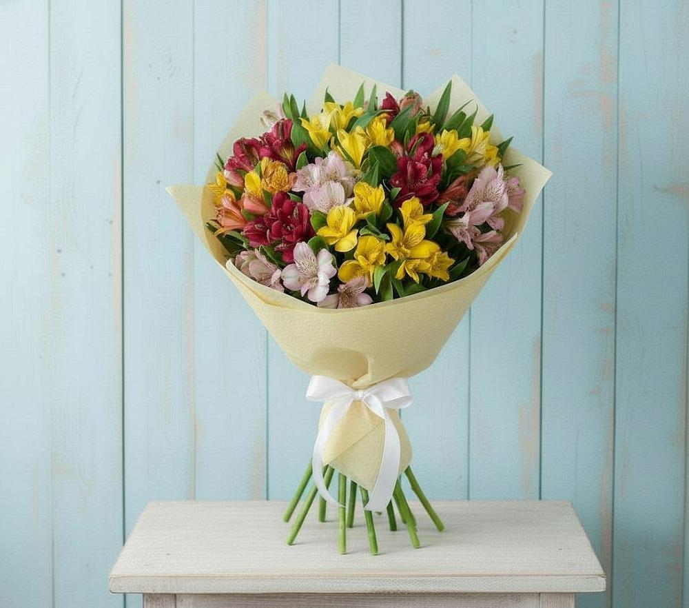 Букет цветов из: Альстромерии в Чапаевском