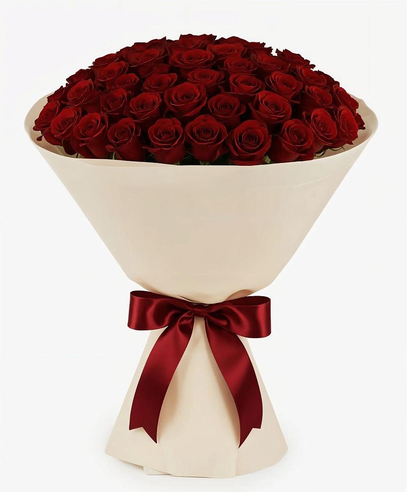 Букет 101 Бордовая роза Блэк Бакарра в Чапаевском