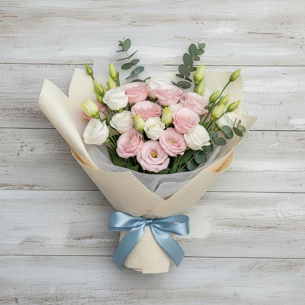 Букет цветов из: Лизиантусы в Чапаевском